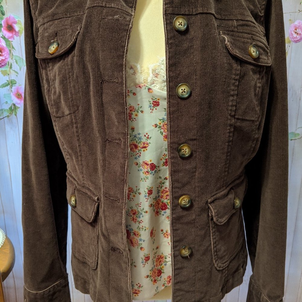 St John's Bay Women's Corduroy Jacket M - Picture 2 of 10